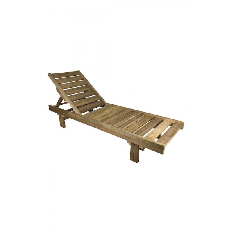 LUGANO Ξαπλώστρα Εμποτισμού Pine Απόχρωση Φυσικό Κωδικός: [Ε-00024432] Ε228