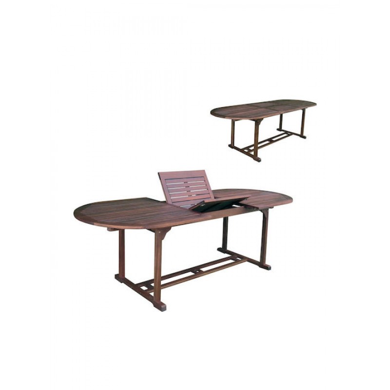 GARDEN Τραπέζι Επεκτεινόμενο Oval, Ξύλο Acacia Κωδικός: [Ε-00020114] Ε20212,9