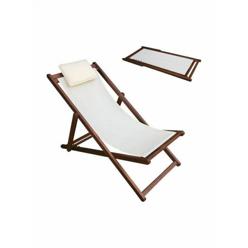 Σαιζ-Λόνγκ - Ξαπλώστρα 3 Θέσεων Acacia - Ύφασμα Εκρού Water Repellent Κωδικός: [Ε-00020111] Ε779,9