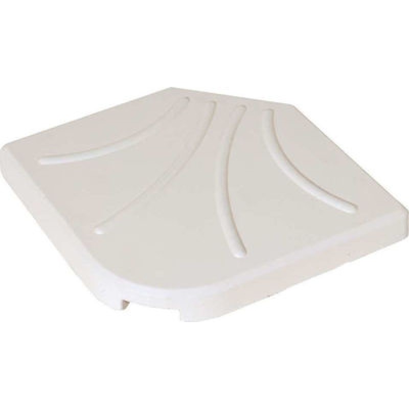 Λευκή Βάση Πλάκα 50 x 50cm Για Γωνιακές Ομπρέλες 25Kgr Κωδικός: DTH25-W