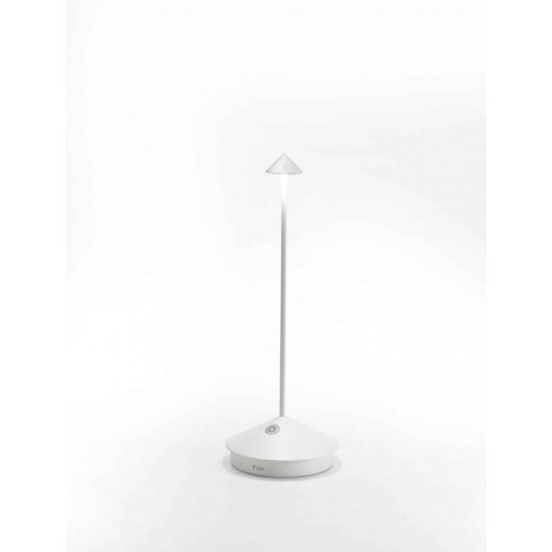  Επιτραπέζιο Φωτιστικό Επαναφορτιζόμενο Led Pina Pro Ld0650B3 Ip54 White Zafferano  