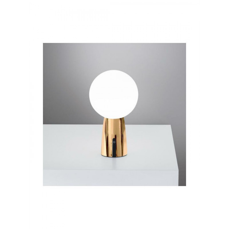 Επιτραπέζιο Φωτιστικό Επαναφορτιζόμενο Led Olimpia Pro Ld0900O3 Ip54 Gold Zafferano